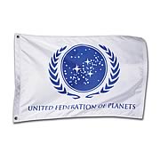 Star Trek United Federation Of Planets White Flag